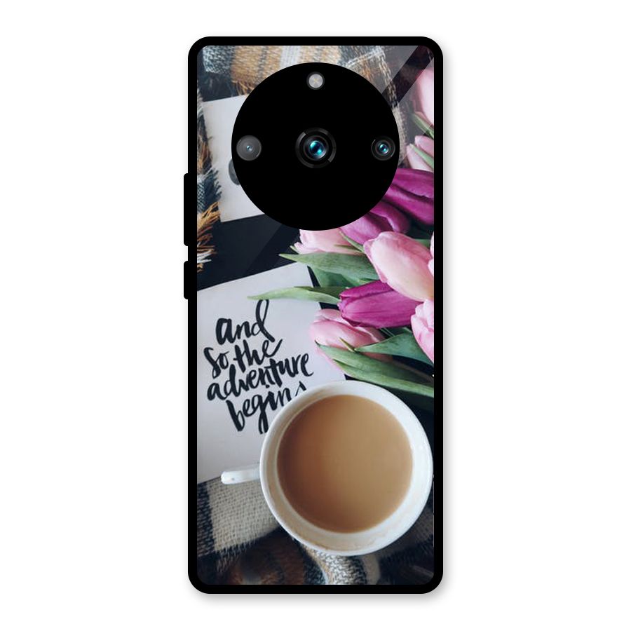 Floral Adventure Glass Back Case for Realme 11 Pro