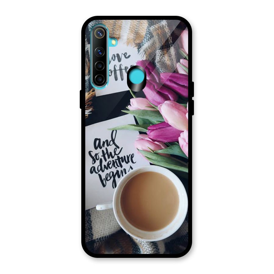 Floral Adventure Glass Back Case for Realme 5i