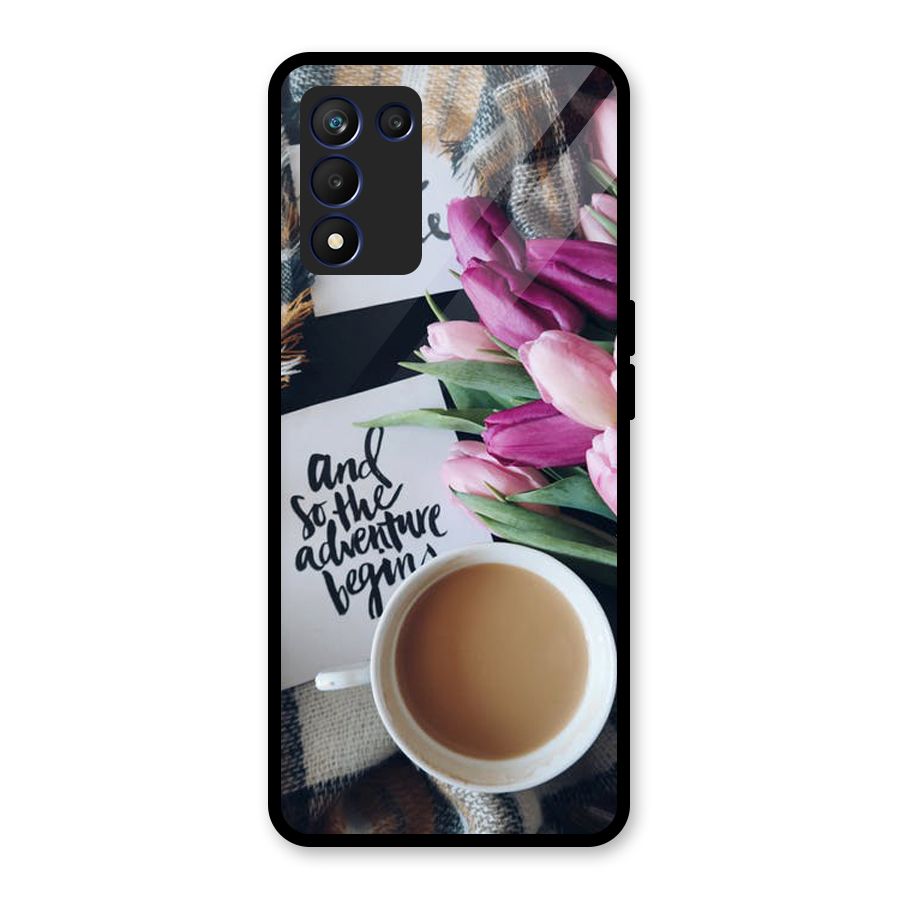 Floral Adventure Glass Back Case for Realme 9 5G Speed