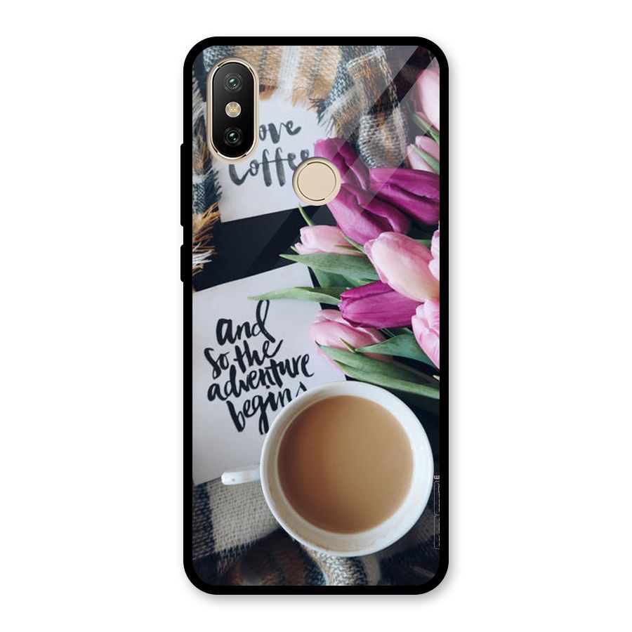 Floral Adventure Glass Back Case for Redmi A2