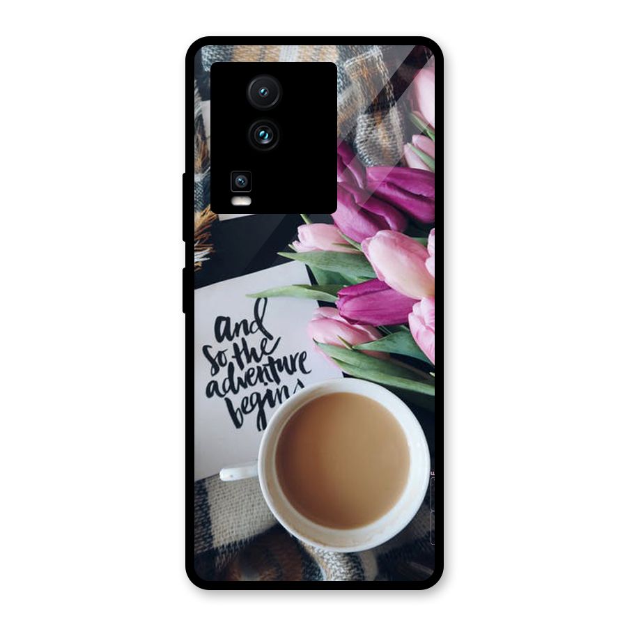 Floral Adventure Glass Back Case for Vivo iQOO Neo 7