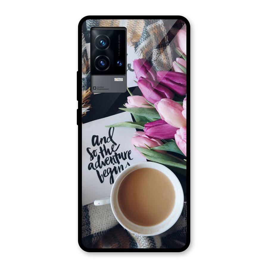 Floral Adventure Glass Back Case for iQOO 9 5G