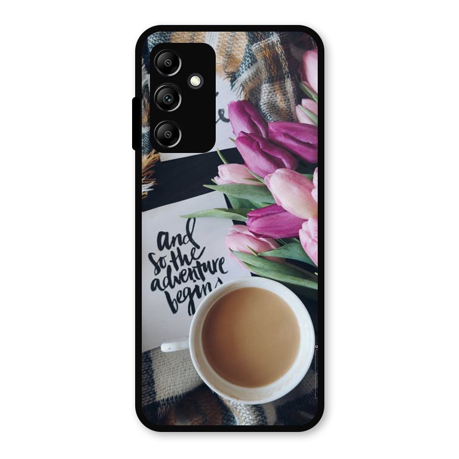Floral Adventure Metal Back Case for Galaxy A14 5G