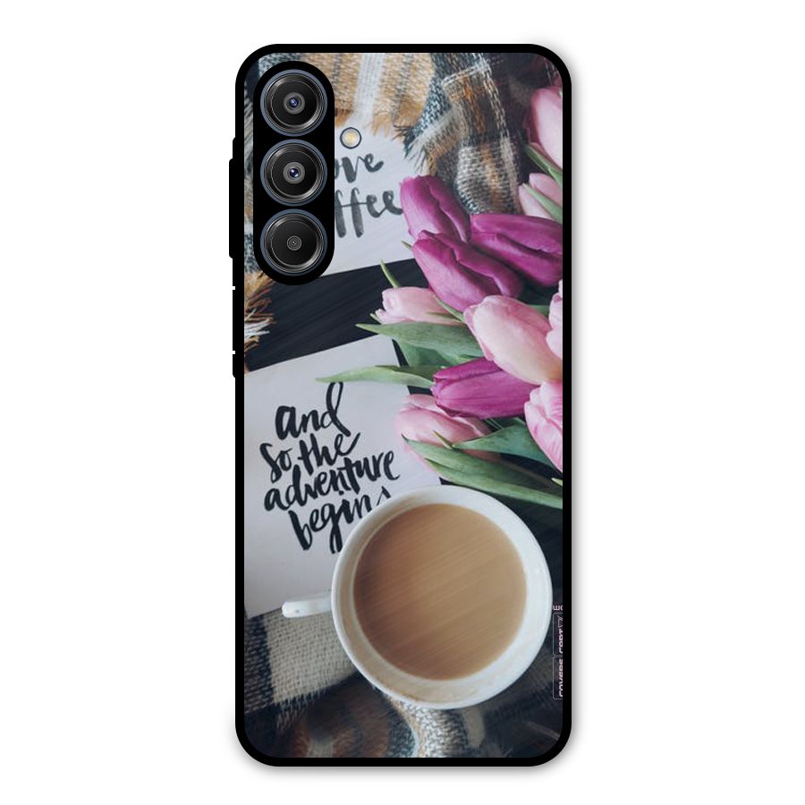 Floral Adventure Metal Back Case for Galaxy A16 5G