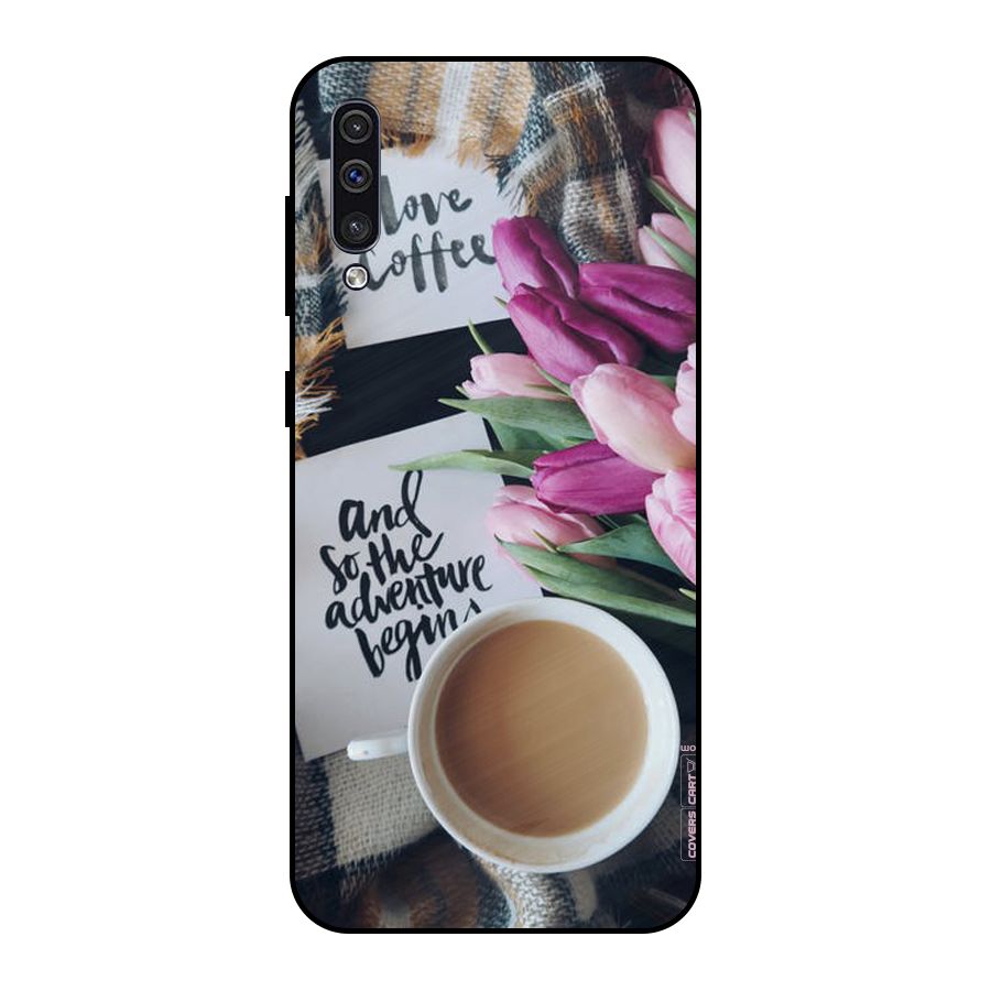 Floral Adventure Metal Back Case for Galaxy A30s