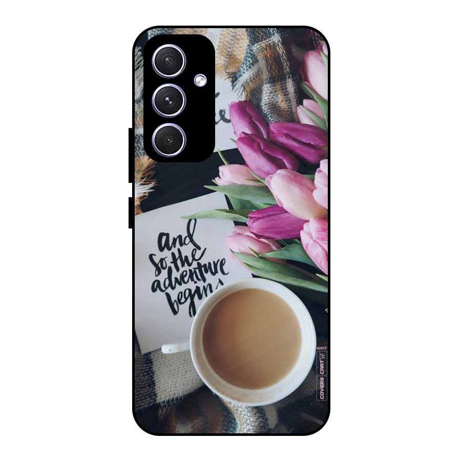 Floral Adventure Metal Back Case for Galaxy A54