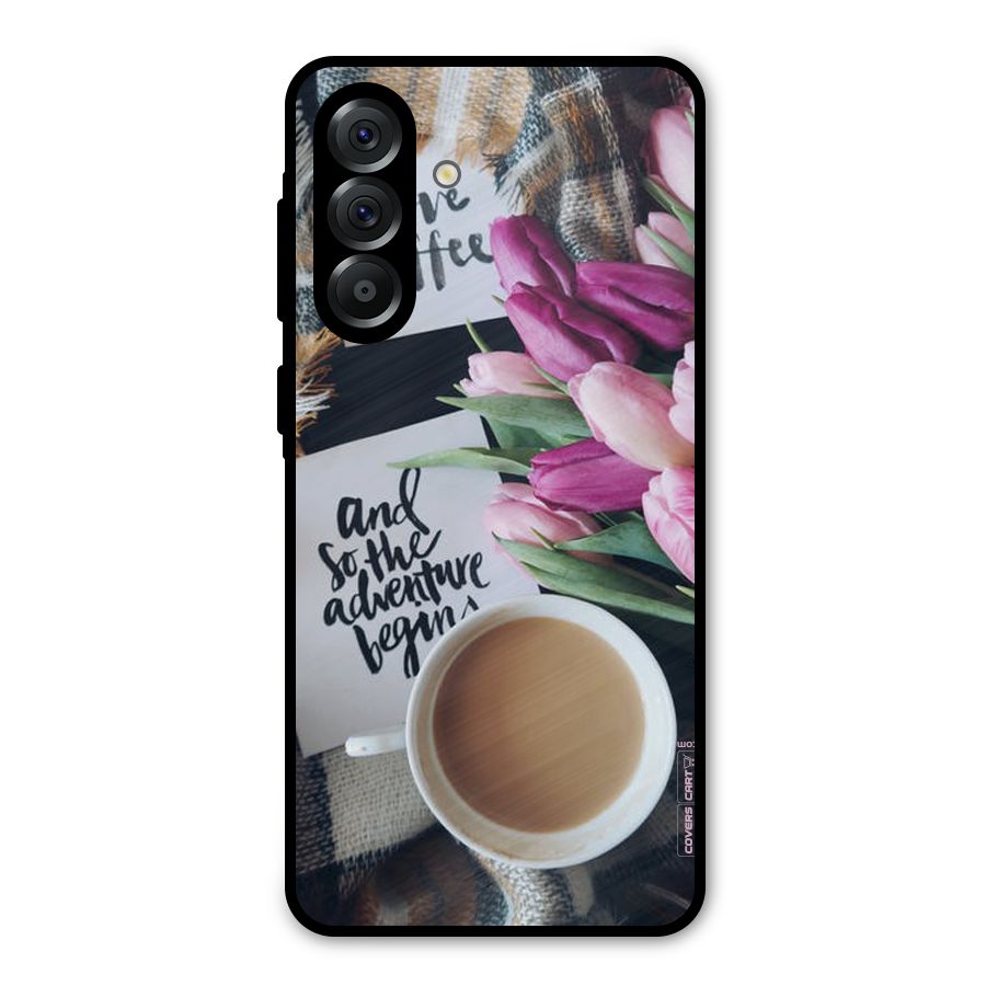 Floral Adventure Metal Back Case for Galaxy A56