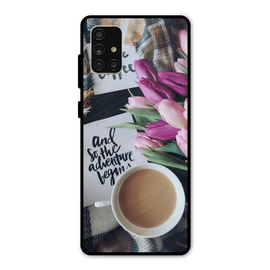 Floral Adventure Metal Back Case for Galaxy A71
