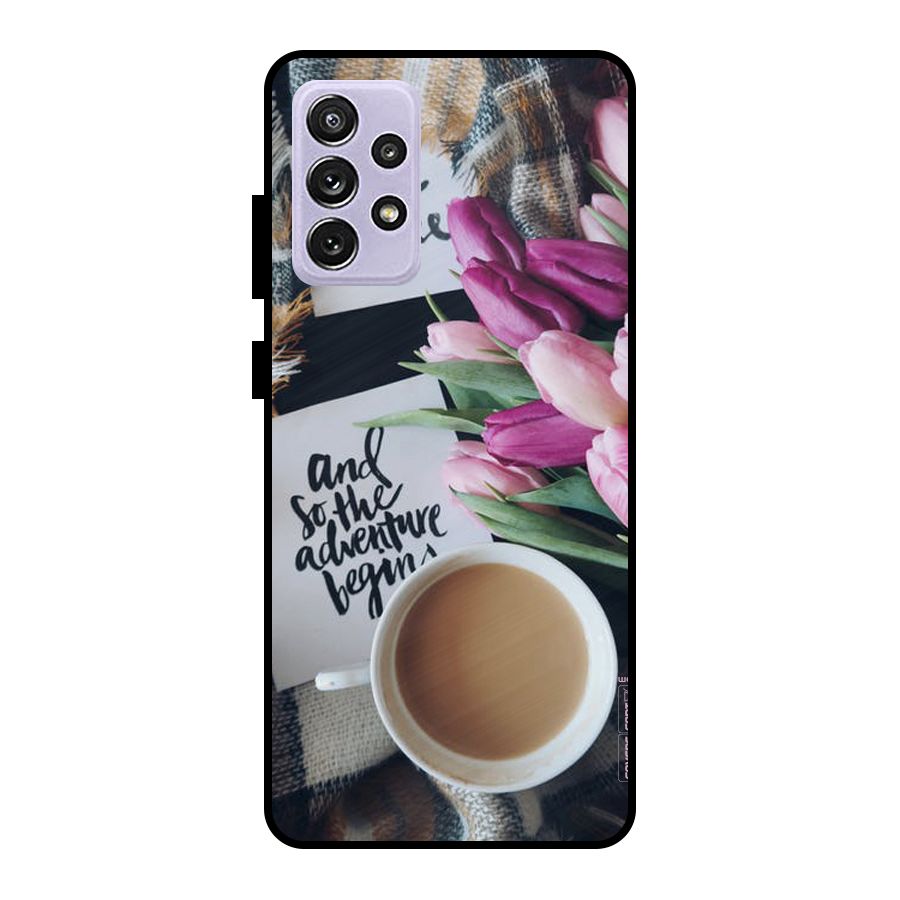 Floral Adventure Metal Back Case for Galaxy A72