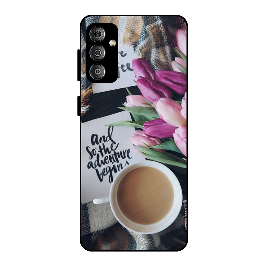 Floral Adventure Metal Back Case for Galaxy F23