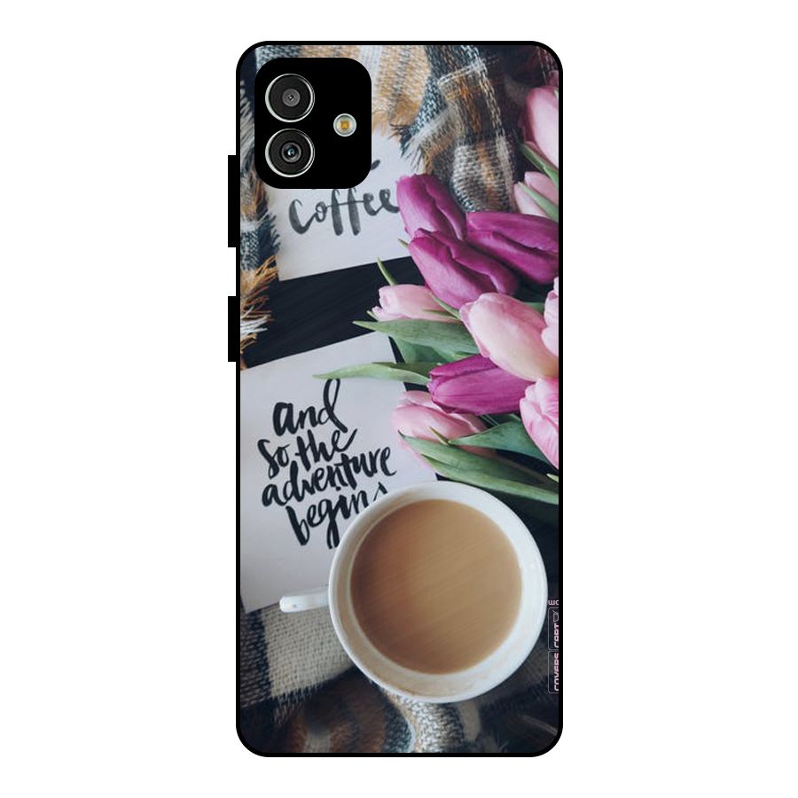 Floral Adventure Metal Back Case for Galaxy M13 5G