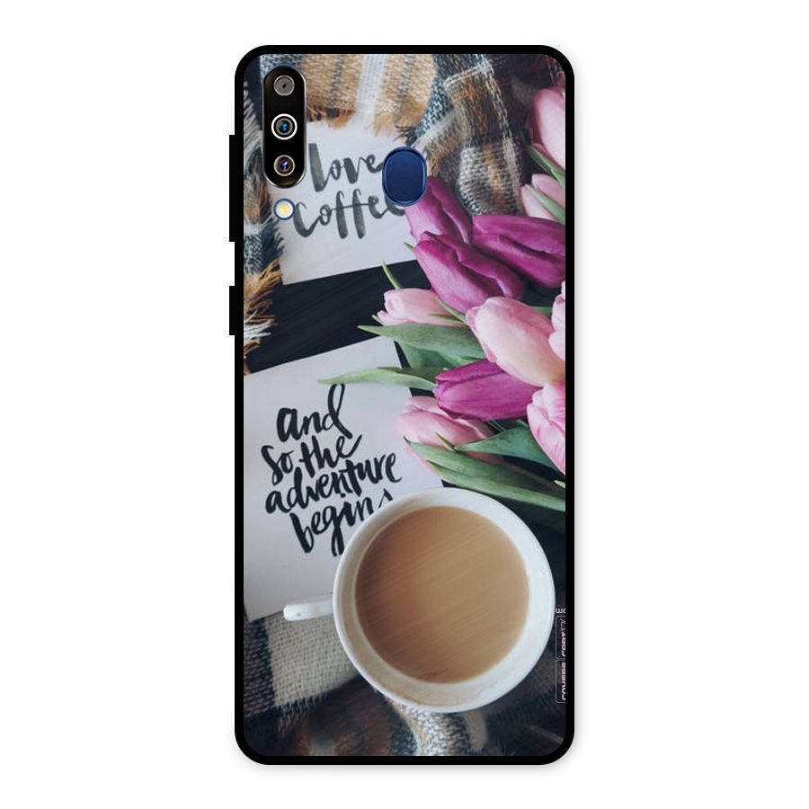 Floral Adventure Metal Back Case for Galaxy M30