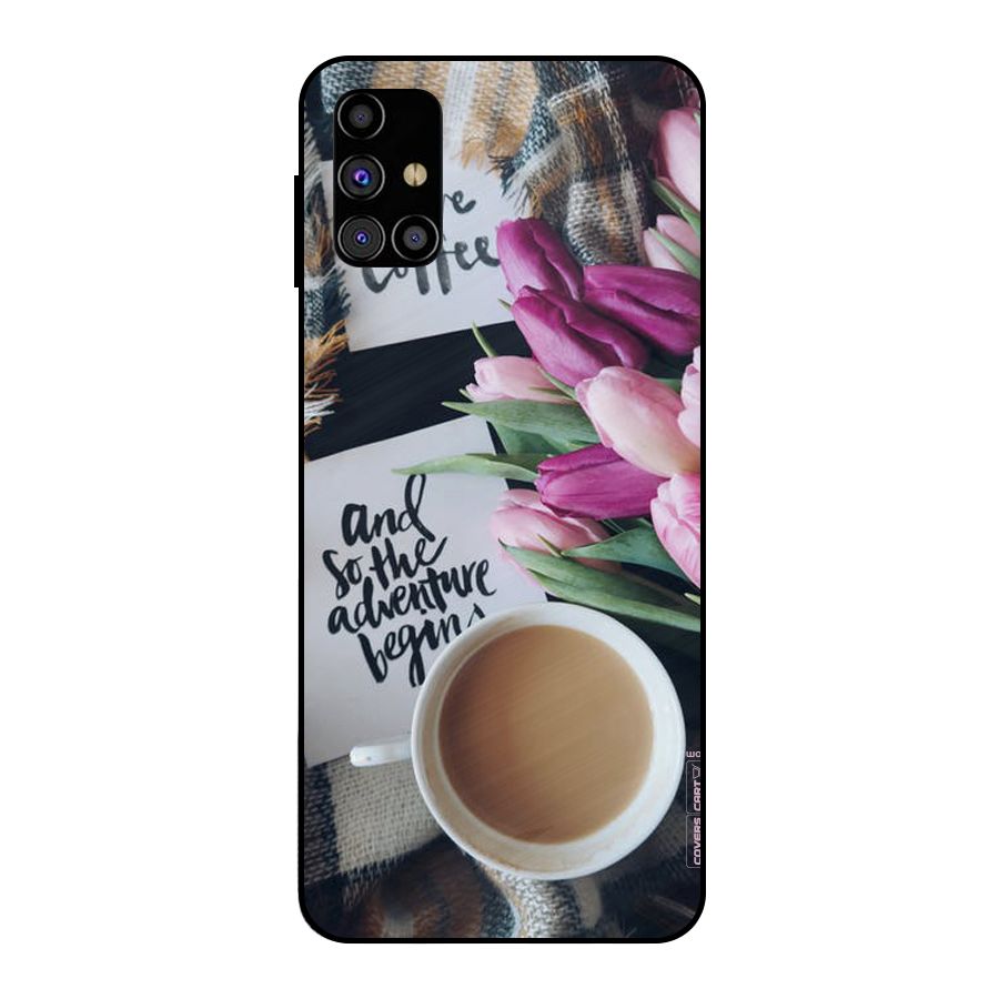 Floral Adventure Metal Back Case for Galaxy M31s