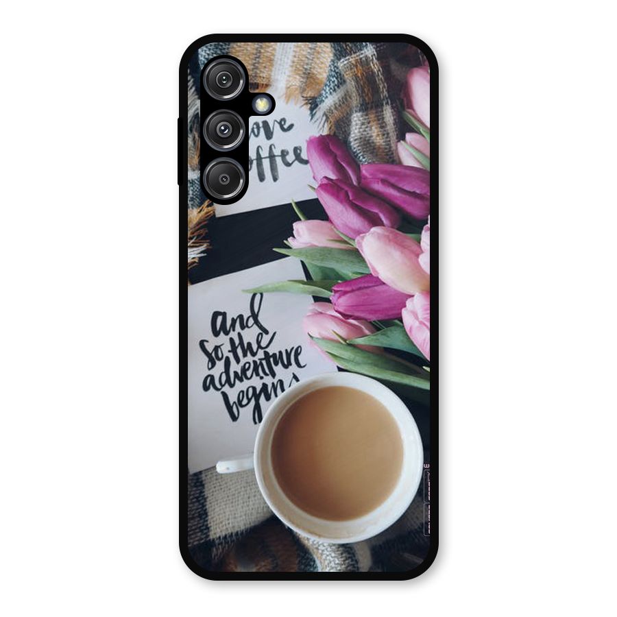 Floral Adventure Metal Back Case for Galaxy M34 5G
