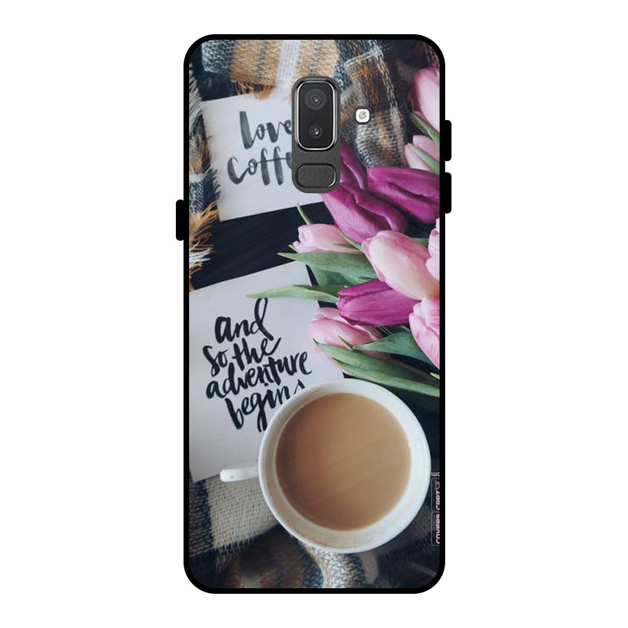 Floral Adventure Metal Back Case for Galaxy On8 (2018)