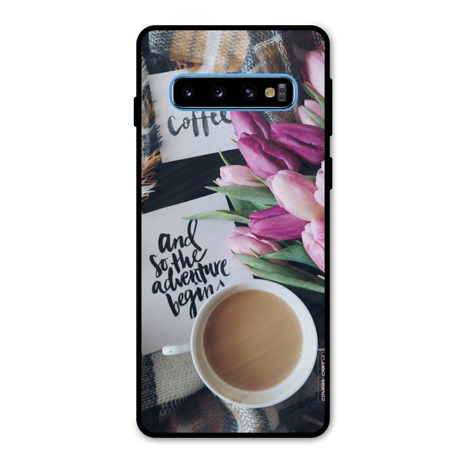 Floral Adventure Metal Back Case for Galaxy S10