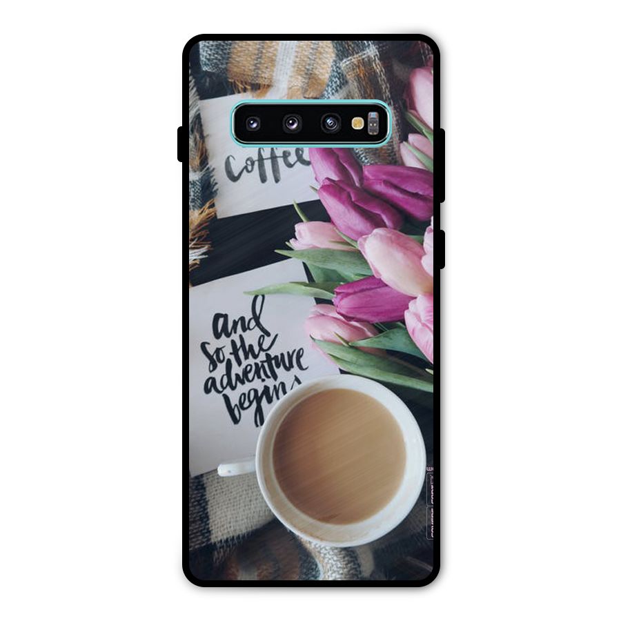 Floral Adventure Metal Back Case for Galaxy S10 Plus