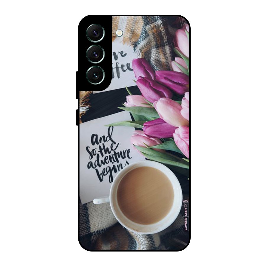 Floral Adventure Metal Back Case for Galaxy S22 Plus 5G