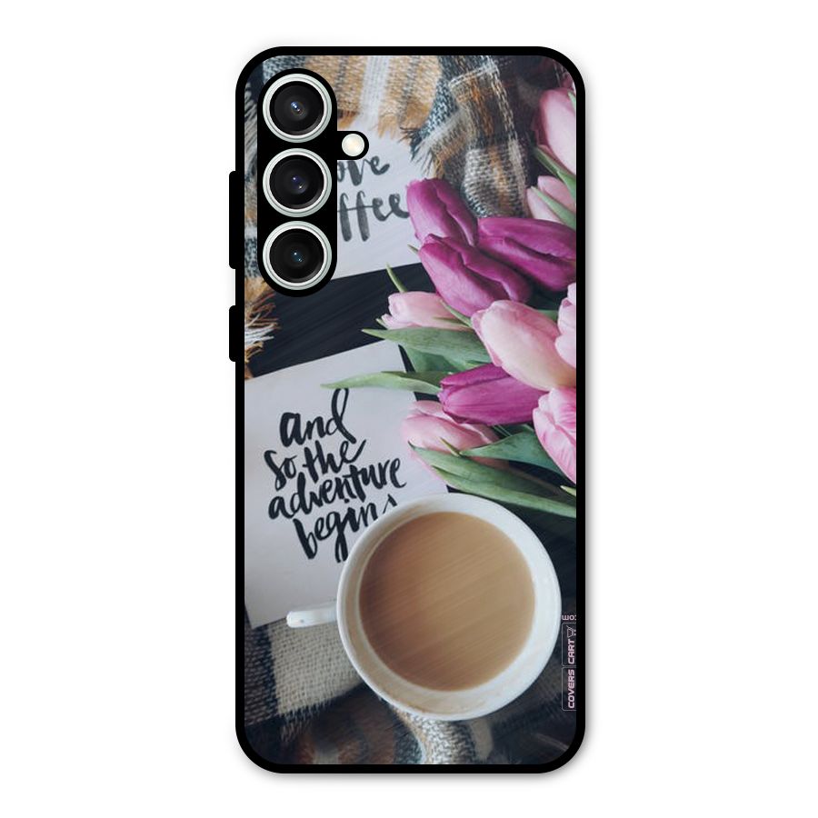Floral Adventure Metal Back Case for Galaxy S23 FE