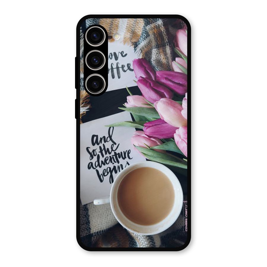 Floral Adventure Metal Back Case for Galaxy S23 Plus