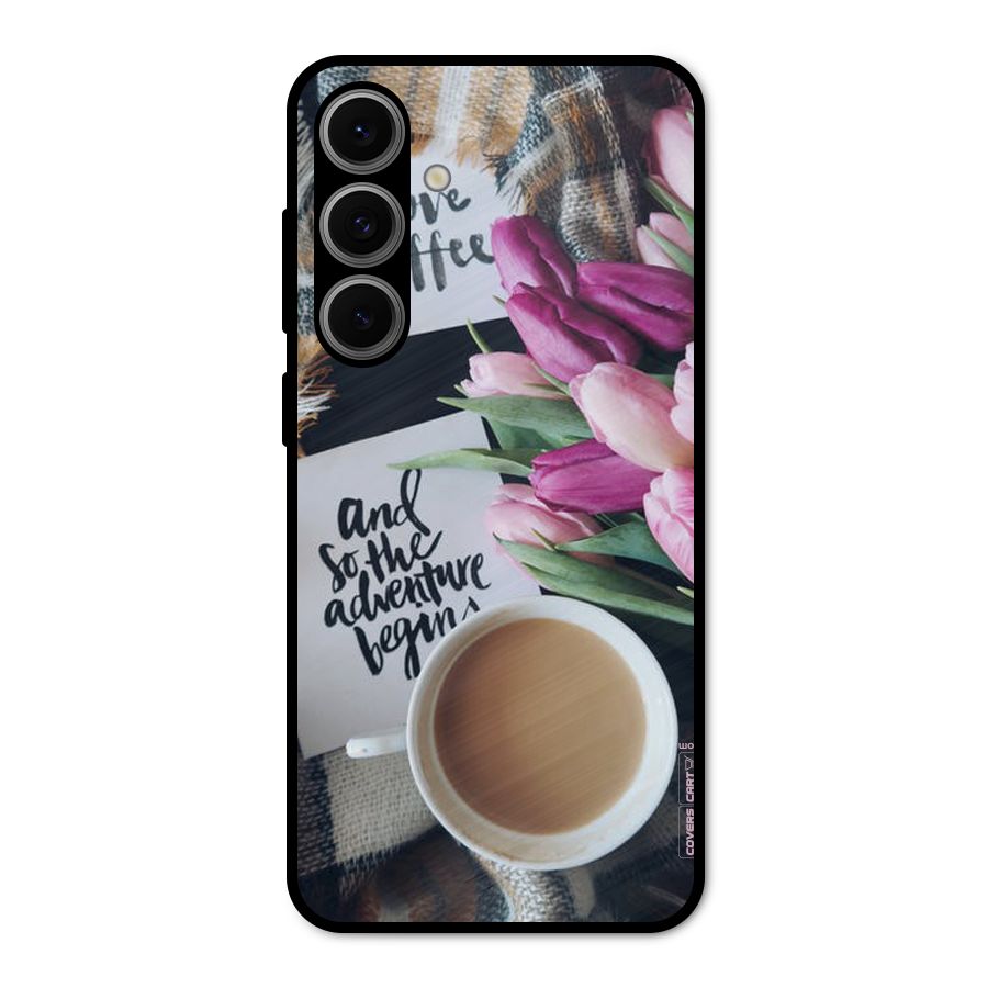 Floral Adventure Metal Back Case for Galaxy S24 FE