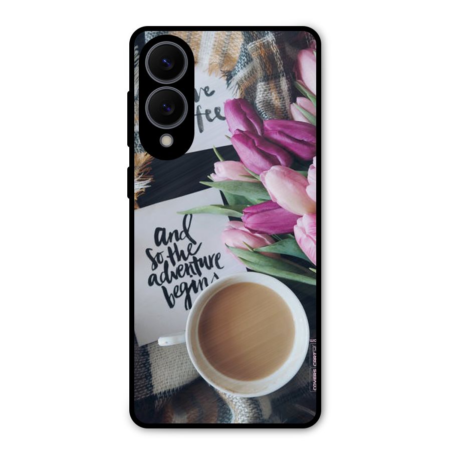Floral Adventure Metal Back Case for Galaxy S25 Edge