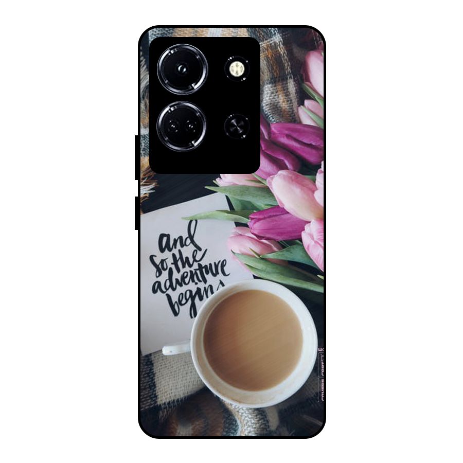 Floral Adventure Metal Back Case for Infinix Note 30 5G
