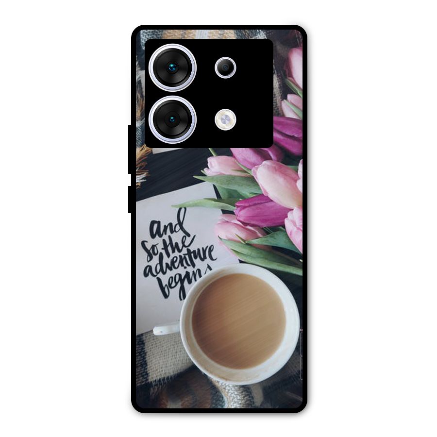 Floral Adventure Metal Back Case for Infinix Zero 30 5G