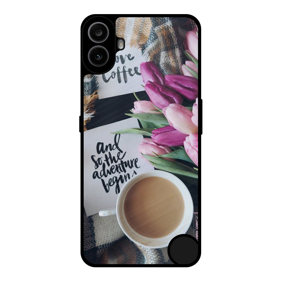 Floral Adventure Metal Back Case for Nothing CMF Phone 1