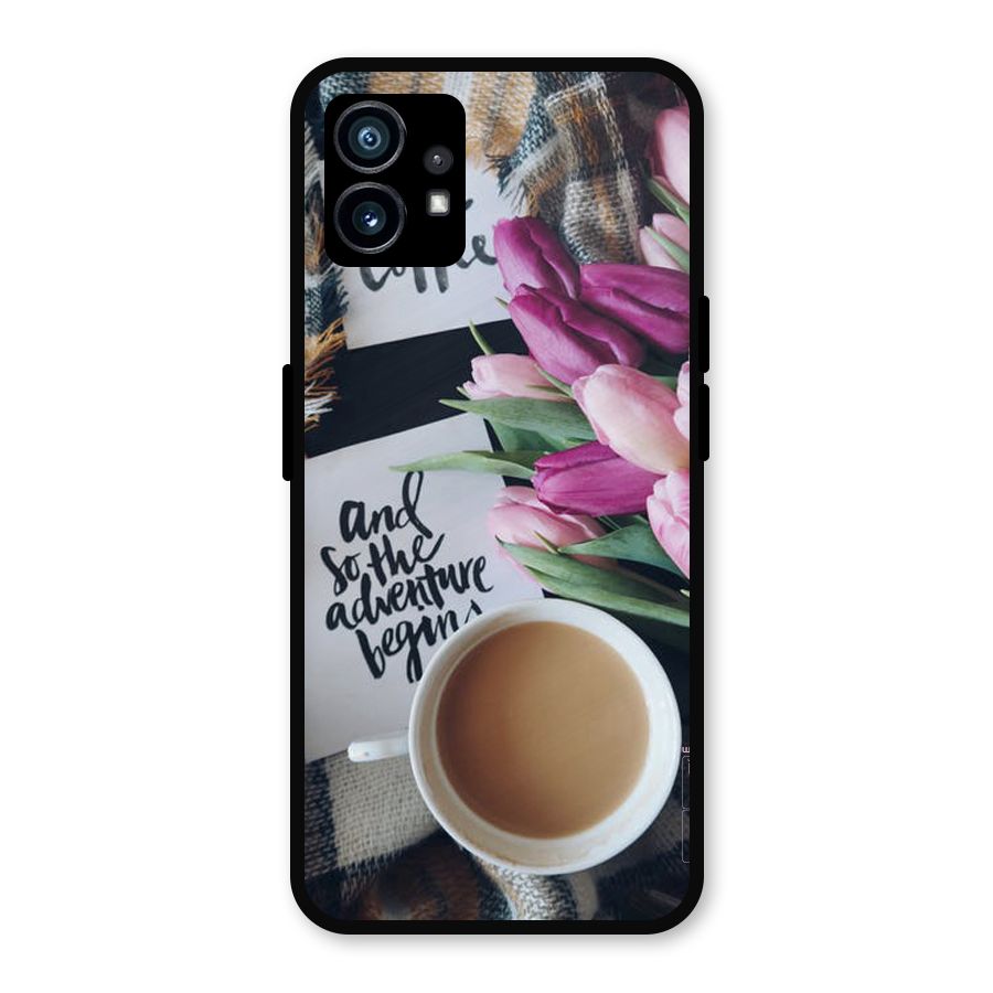 Floral Adventure Metal Back Case for Nothing Phone 1