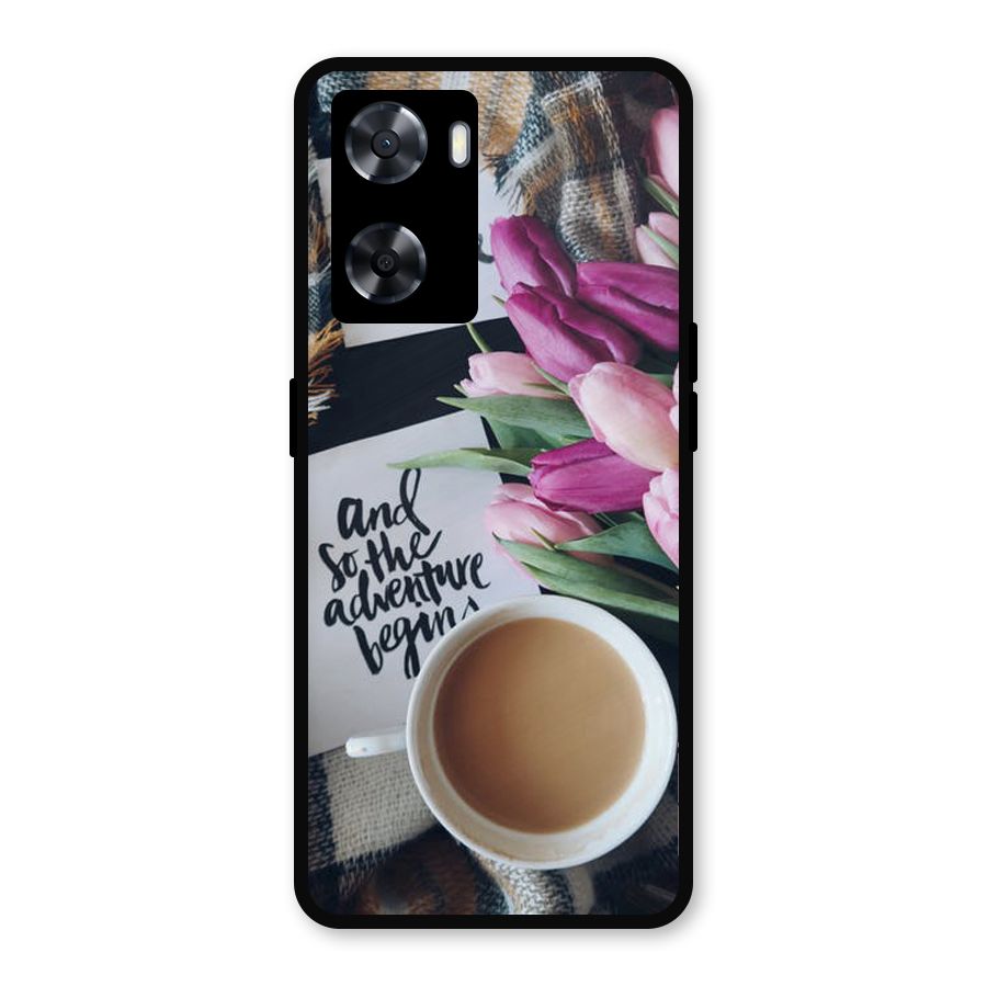 Floral Adventure Metal Back Case for Oppo A57 2022