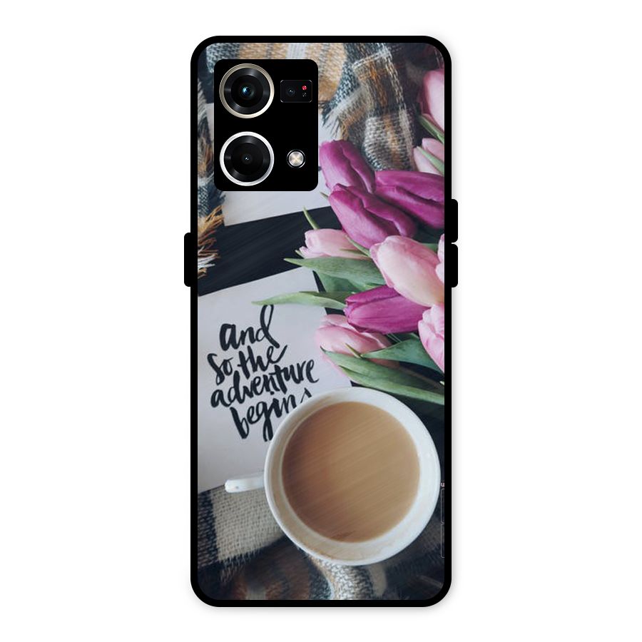 Floral Adventure Metal Back Case for Oppo F21s Pro 4G