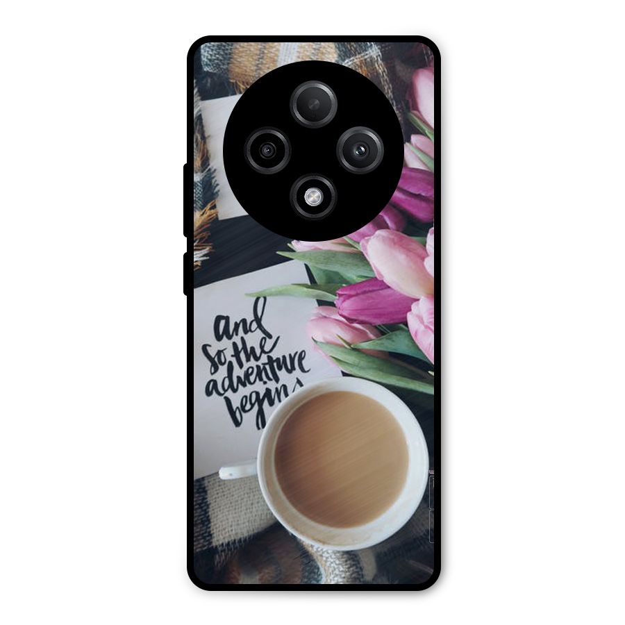 Floral Adventure Metal Back Case for Oppo F27 Pro Plus