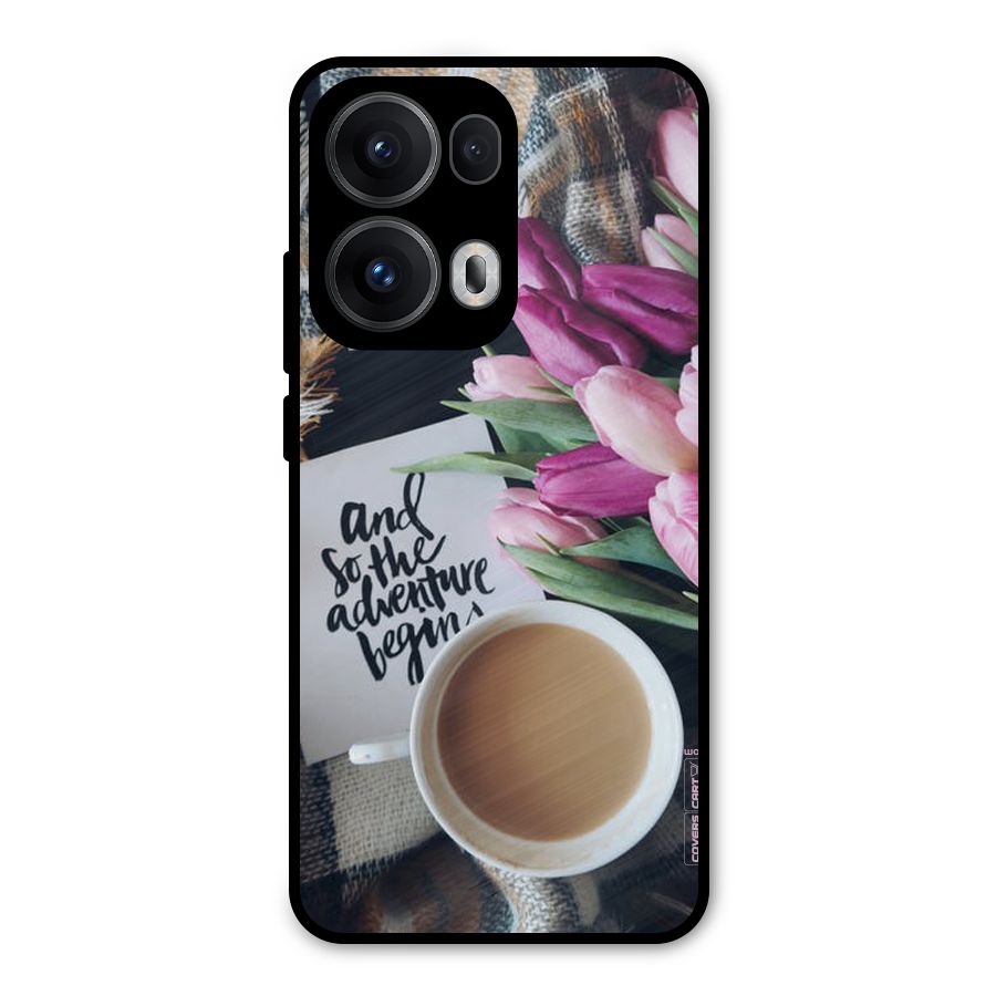 Floral Adventure Metal Back Case for Oppo Reno13 Pro