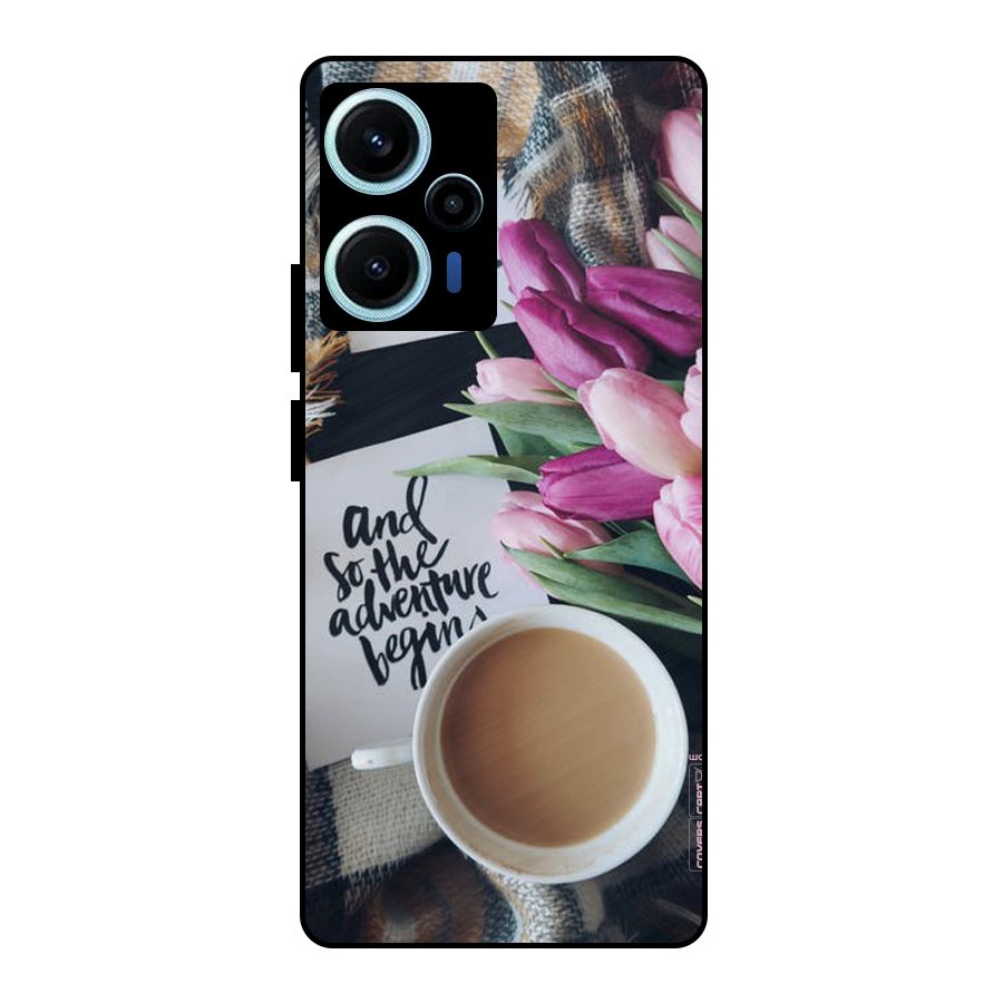 Floral Adventure Metal Back Case for Poco F5