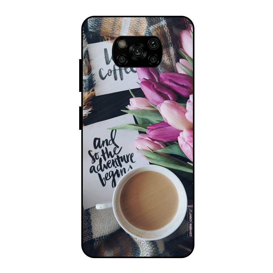 Floral Adventure Metal Back Case for Poco X3