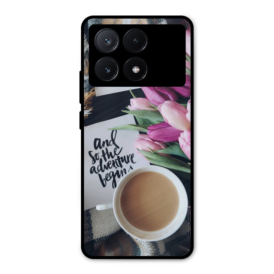 Floral Adventure Metal Back Case for Poco X6 Pro