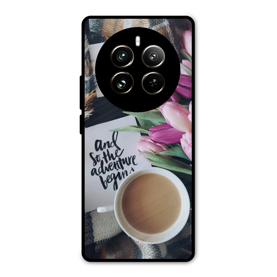 Floral Adventure Metal Back Case for Realme 12 Pro
