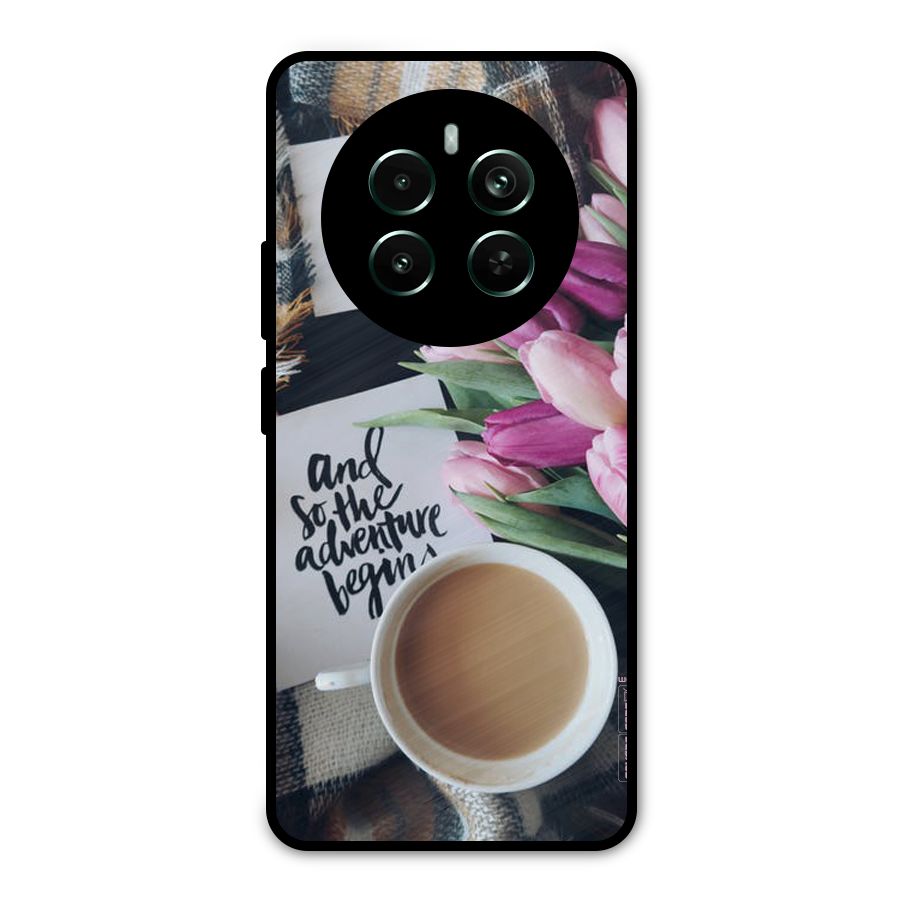 Floral Adventure Metal Back Case for Realme 12 Pro Plus