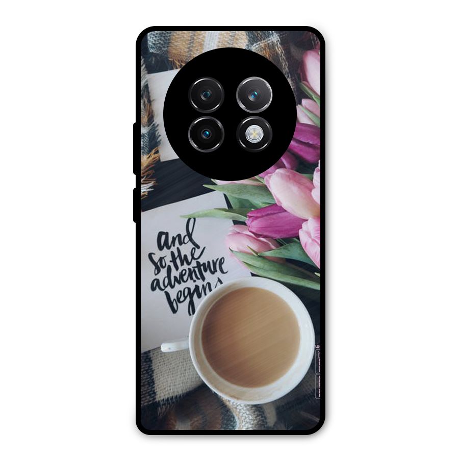 Floral Adventure Metal Back Case for Realme 13 Plus