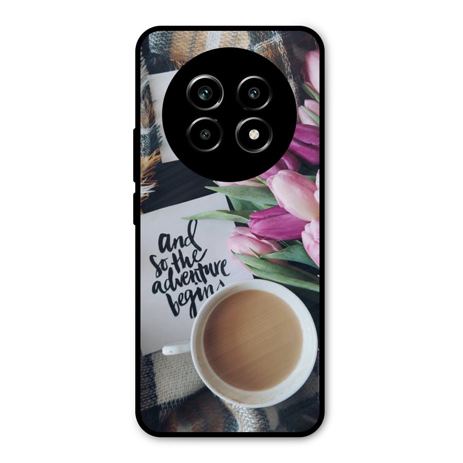 Floral Adventure Metal Back Case for Realme 14 Pro Lite