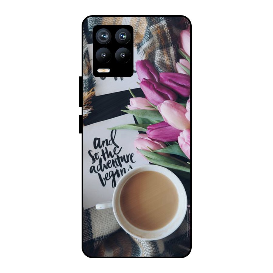Floral Adventure Metal Back Case for Realme 8 Pro