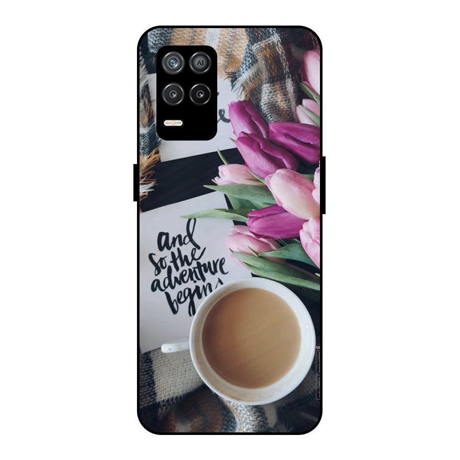 Floral Adventure Metal Back Case for Realme 9 5G