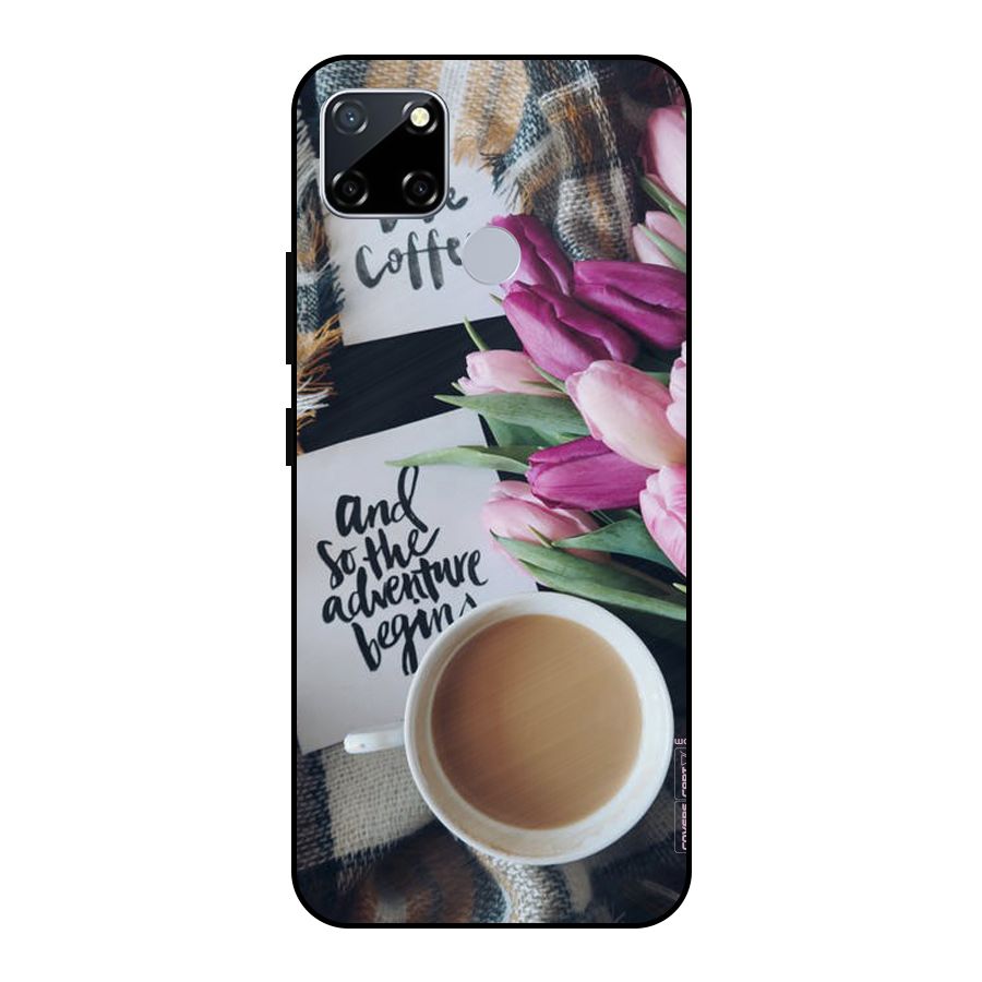 Floral Adventure Metal Back Case for Realme Narzo 20