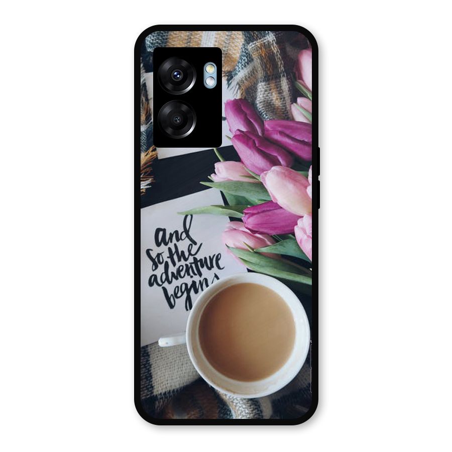 Floral Adventure Metal Back Case for Realme Narzo 50 5G