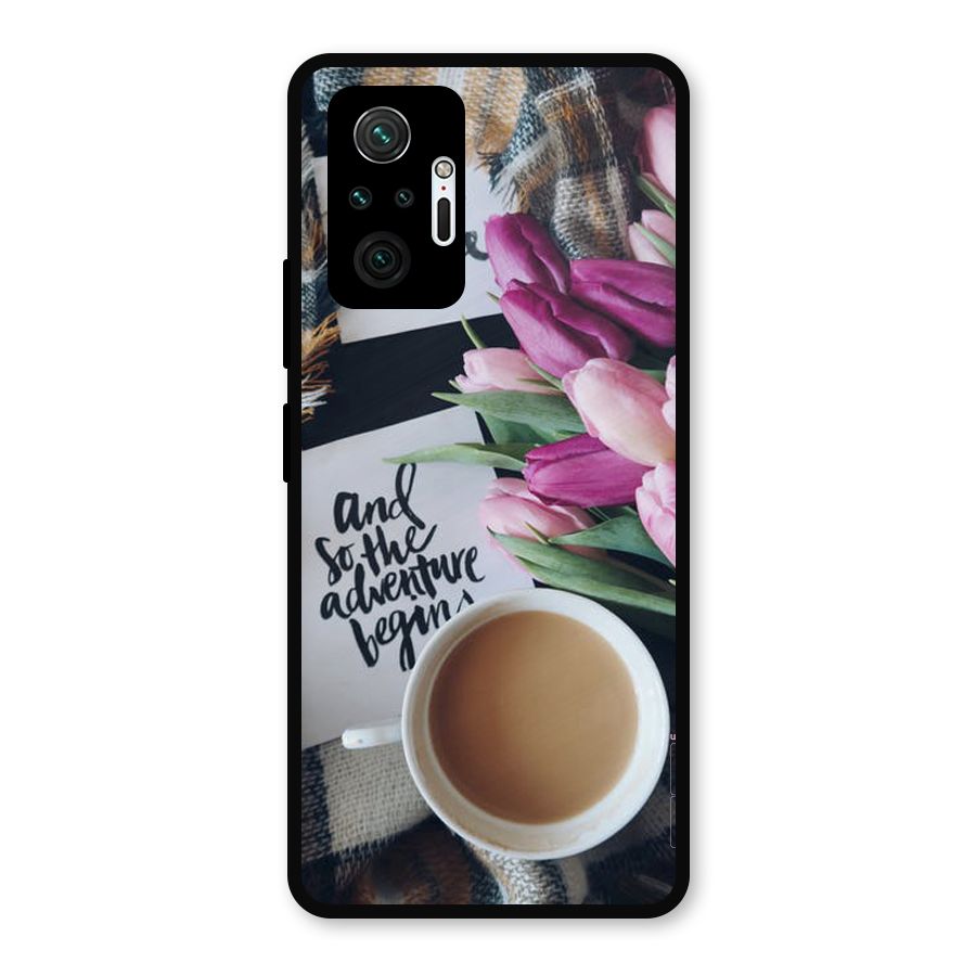 Floral Adventure Metal Back Case for Redmi Note 10 Pro