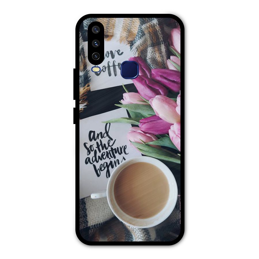 Floral Adventure Metal Back Case for Vivo V17