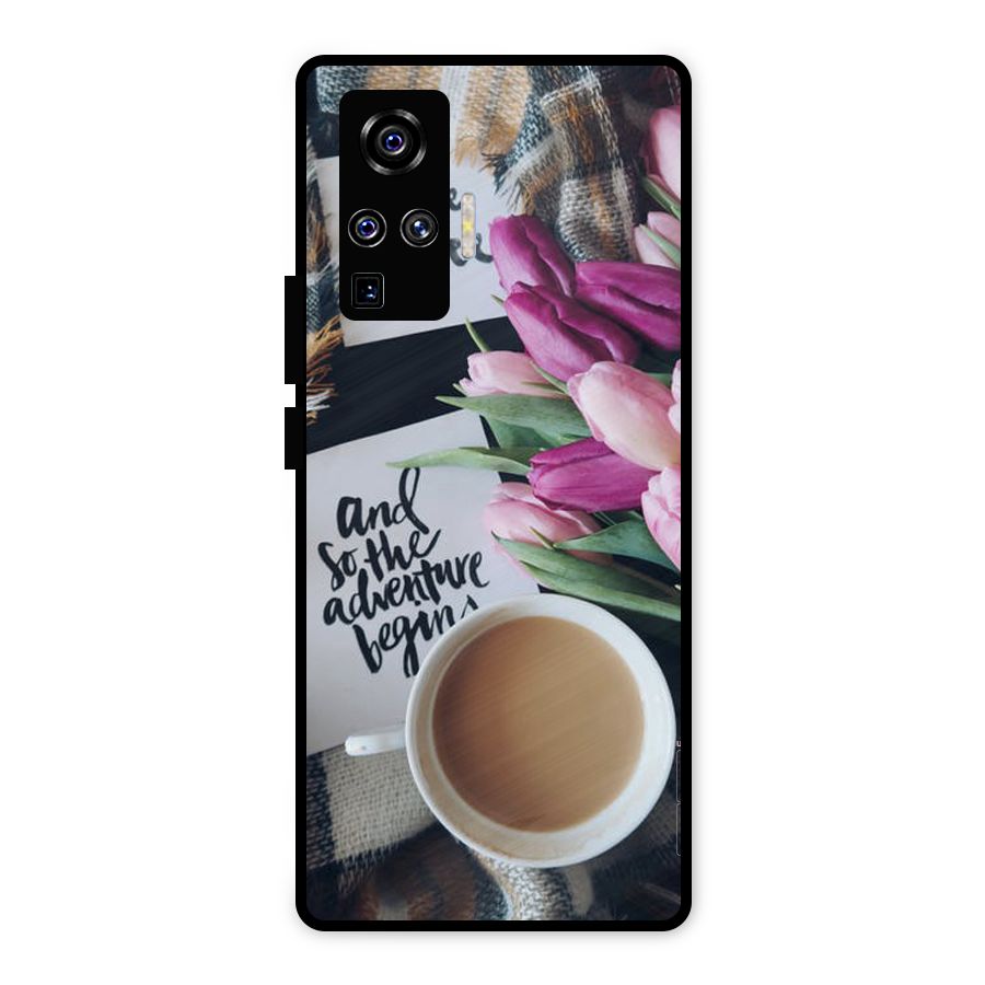 Floral Adventure Metal Back Case for Vivo X50 Pro