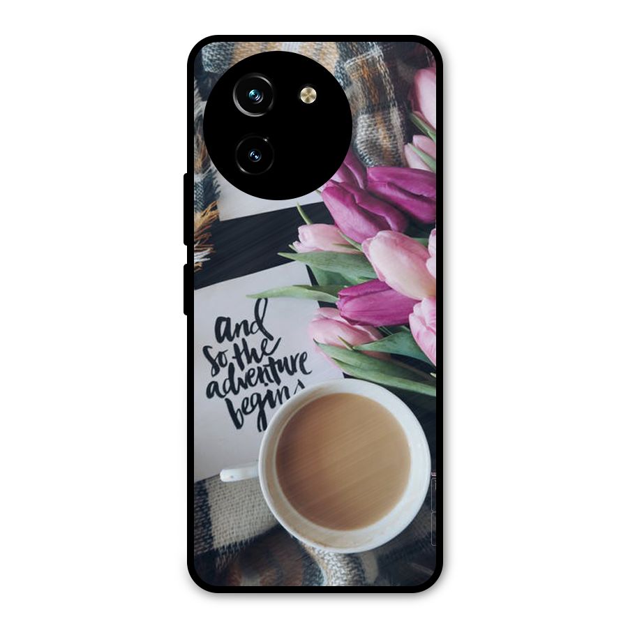 Floral Adventure Metal Back Case for Vivo Y200i