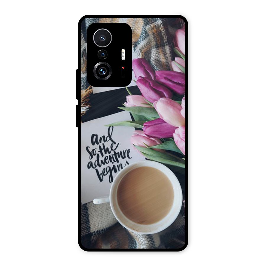 Floral Adventure Metal Back Case for Xiaomi 11T Pro
